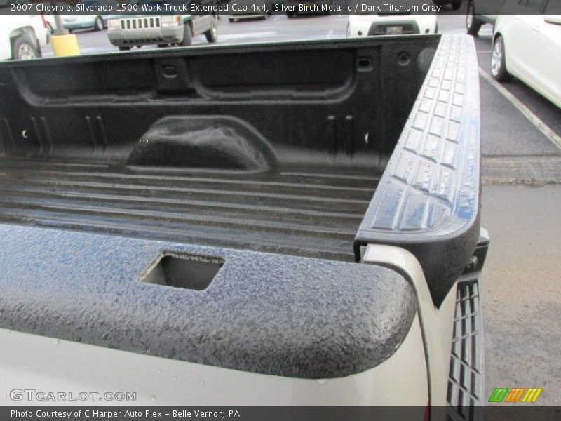 Silver Birch Metallic / Dark Titanium Gray 2007 Chevrolet Silverado 1500 Work Truck Extended Cab 4x4