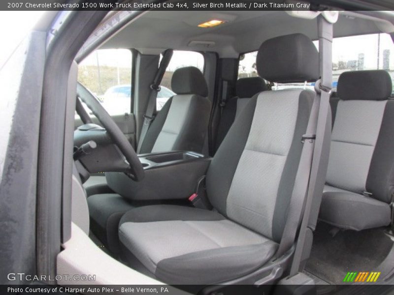 Silver Birch Metallic / Dark Titanium Gray 2007 Chevrolet Silverado 1500 Work Truck Extended Cab 4x4