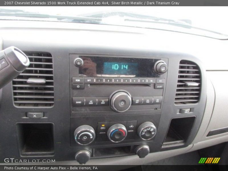 Silver Birch Metallic / Dark Titanium Gray 2007 Chevrolet Silverado 1500 Work Truck Extended Cab 4x4