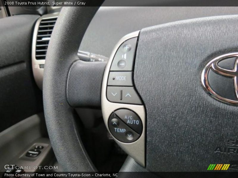 Super White / Gray 2008 Toyota Prius Hybrid