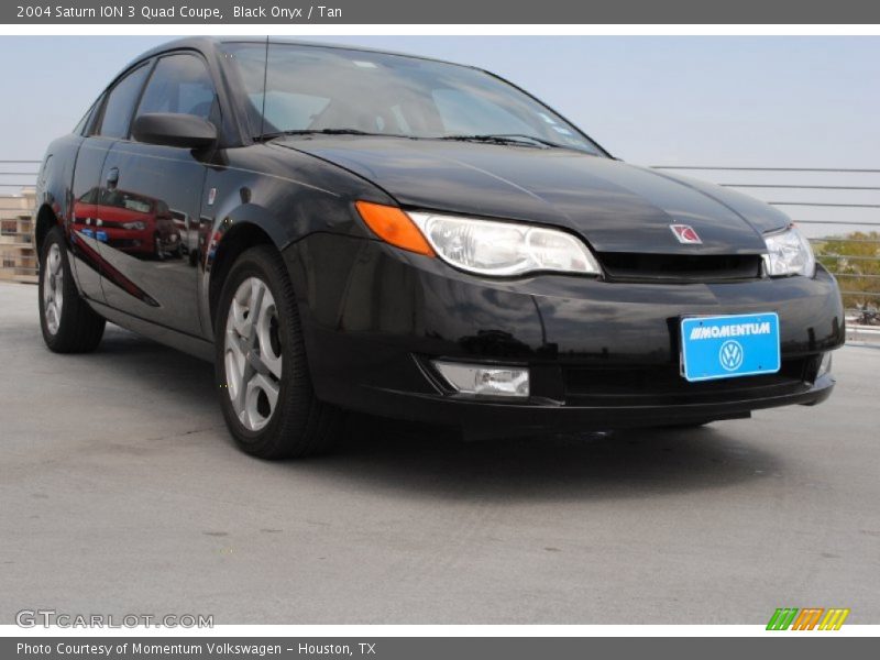 Black Onyx / Tan 2004 Saturn ION 3 Quad Coupe