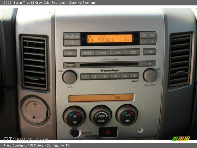 Red Alert / Graphite/Titanium 2006 Nissan Titan LE Crew Cab