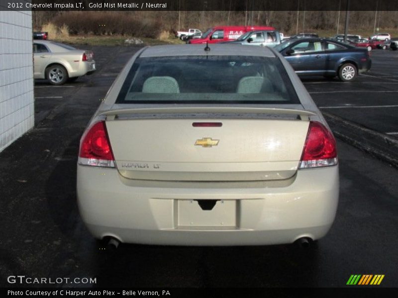 Gold Mist Metallic / Neutral 2012 Chevrolet Impala LT