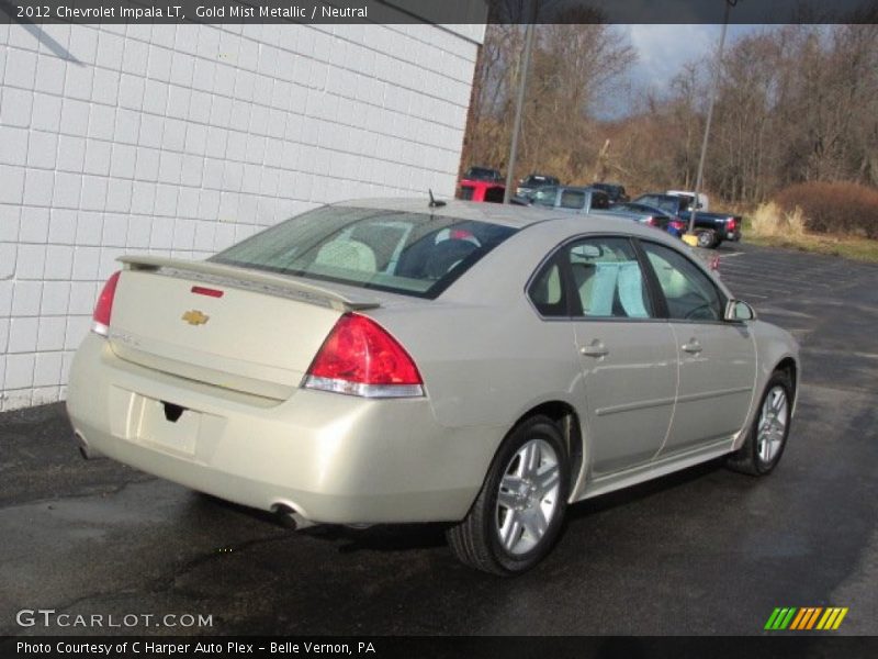 Gold Mist Metallic / Neutral 2012 Chevrolet Impala LT