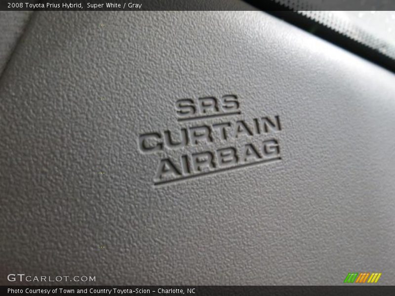 Super White / Gray 2008 Toyota Prius Hybrid