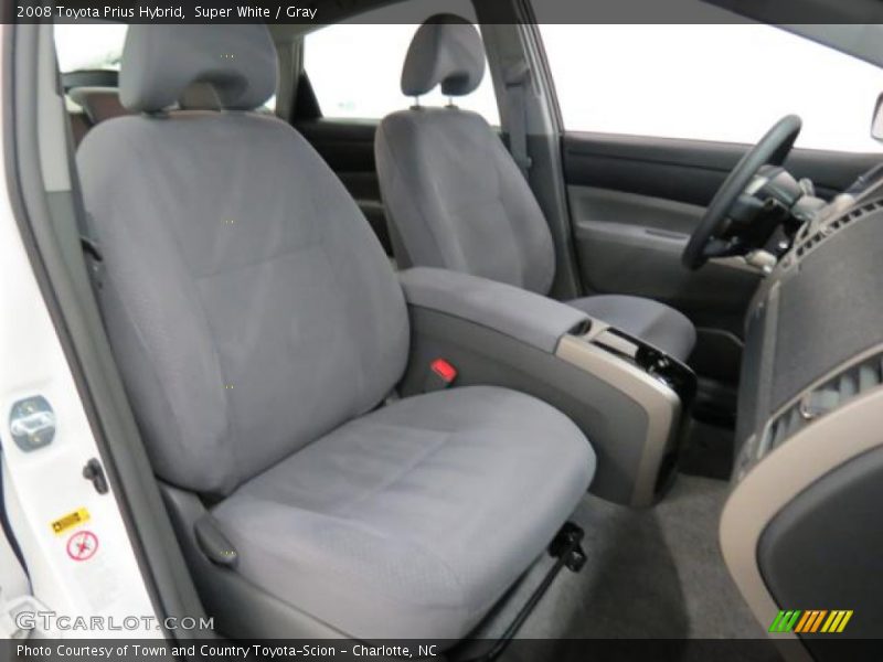 Super White / Gray 2008 Toyota Prius Hybrid