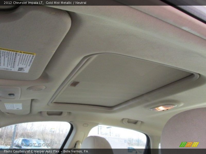 Gold Mist Metallic / Neutral 2012 Chevrolet Impala LT