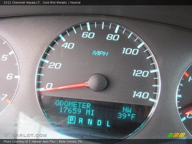 Gold Mist Metallic / Neutral 2012 Chevrolet Impala LT