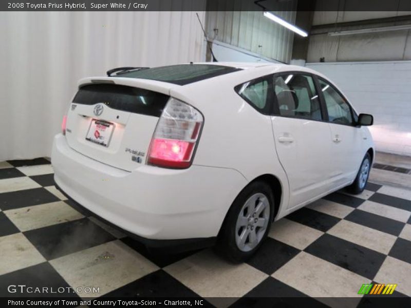 Super White / Gray 2008 Toyota Prius Hybrid