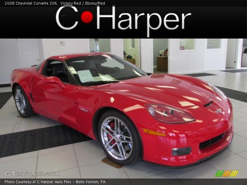 Victory Red / Ebony/Red 2008 Chevrolet Corvette Z06