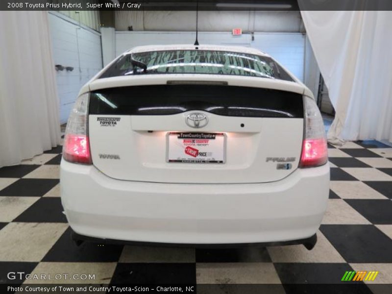 Super White / Gray 2008 Toyota Prius Hybrid