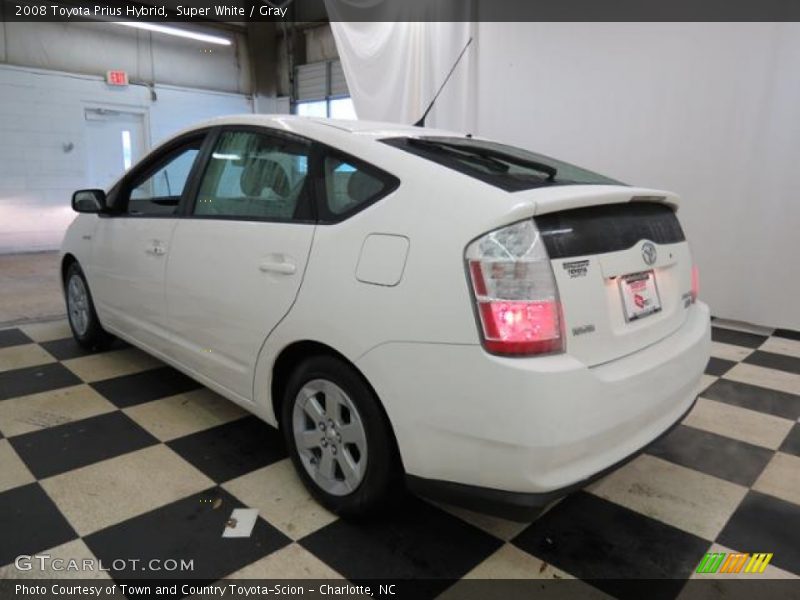 Super White / Gray 2008 Toyota Prius Hybrid