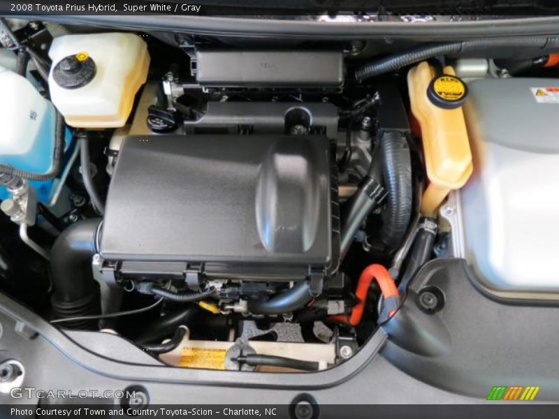Super White / Gray 2008 Toyota Prius Hybrid