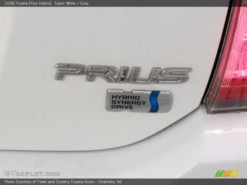 Super White / Gray 2008 Toyota Prius Hybrid