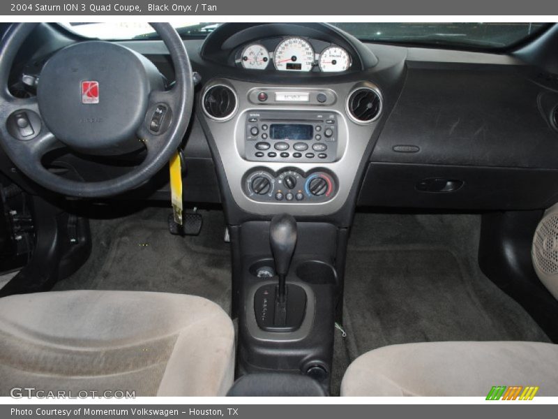 Black Onyx / Tan 2004 Saturn ION 3 Quad Coupe