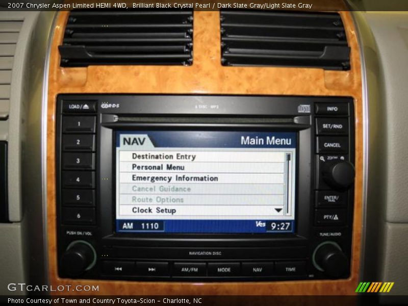 Brilliant Black Crystal Pearl / Dark Slate Gray/Light Slate Gray 2007 Chrysler Aspen Limited HEMI 4WD