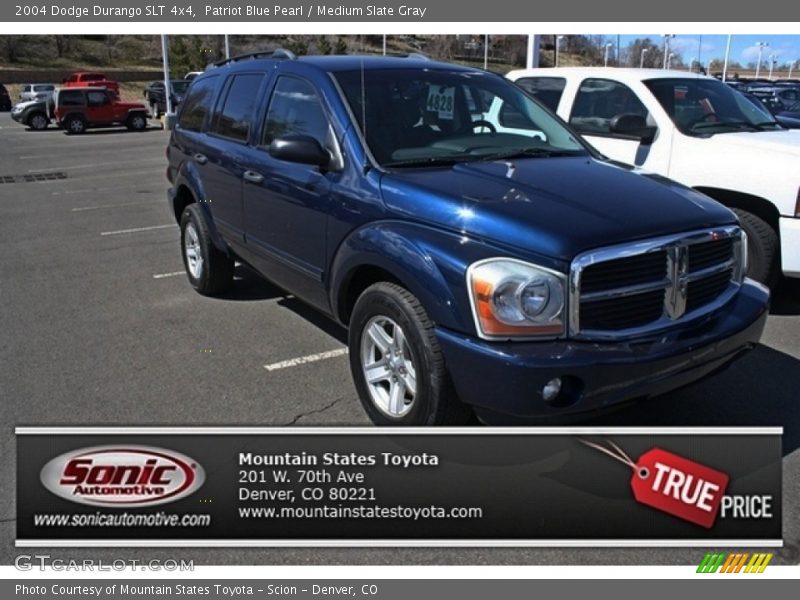 Patriot Blue Pearl / Medium Slate Gray 2004 Dodge Durango SLT 4x4