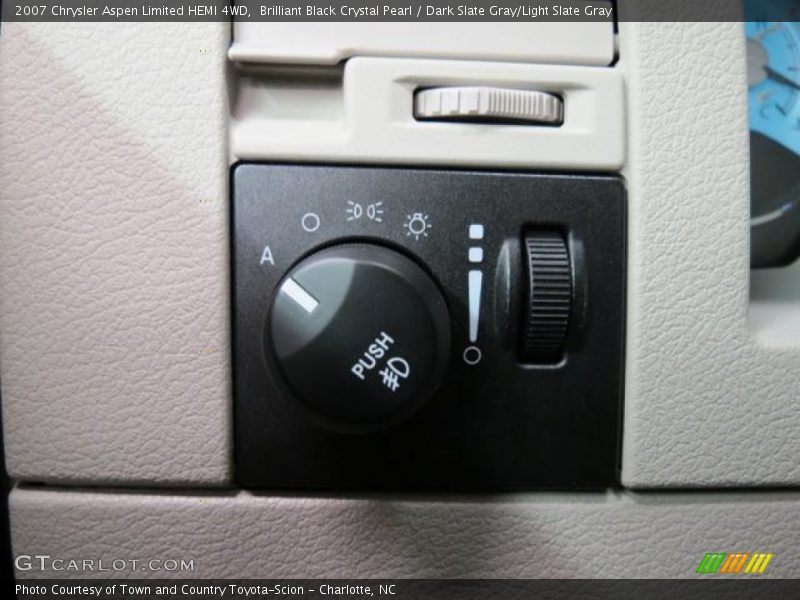 Brilliant Black Crystal Pearl / Dark Slate Gray/Light Slate Gray 2007 Chrysler Aspen Limited HEMI 4WD