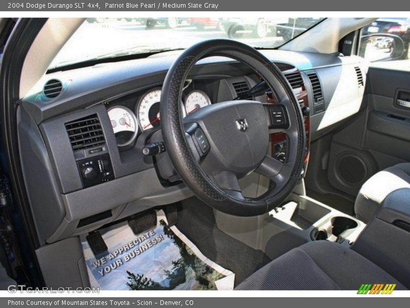 Patriot Blue Pearl / Medium Slate Gray 2004 Dodge Durango SLT 4x4