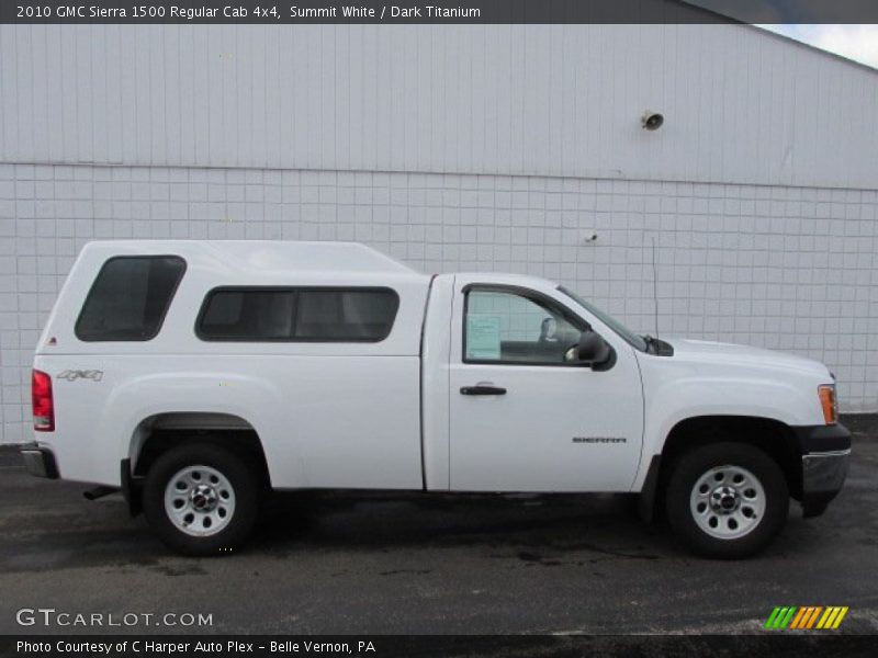 Summit White / Dark Titanium 2010 GMC Sierra 1500 Regular Cab 4x4