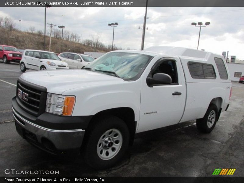 Summit White / Dark Titanium 2010 GMC Sierra 1500 Regular Cab 4x4