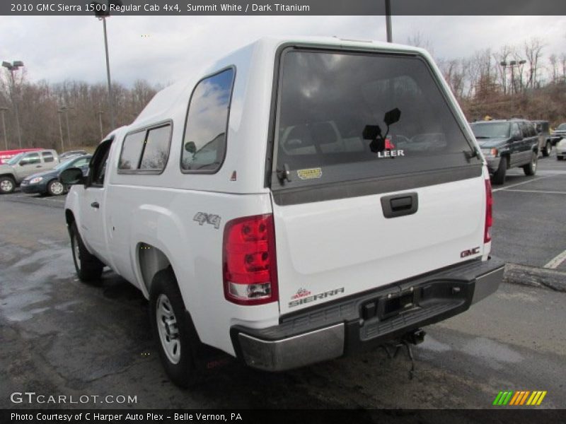 Summit White / Dark Titanium 2010 GMC Sierra 1500 Regular Cab 4x4