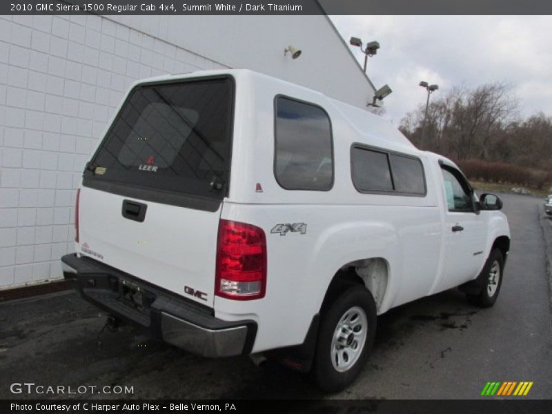 Summit White / Dark Titanium 2010 GMC Sierra 1500 Regular Cab 4x4