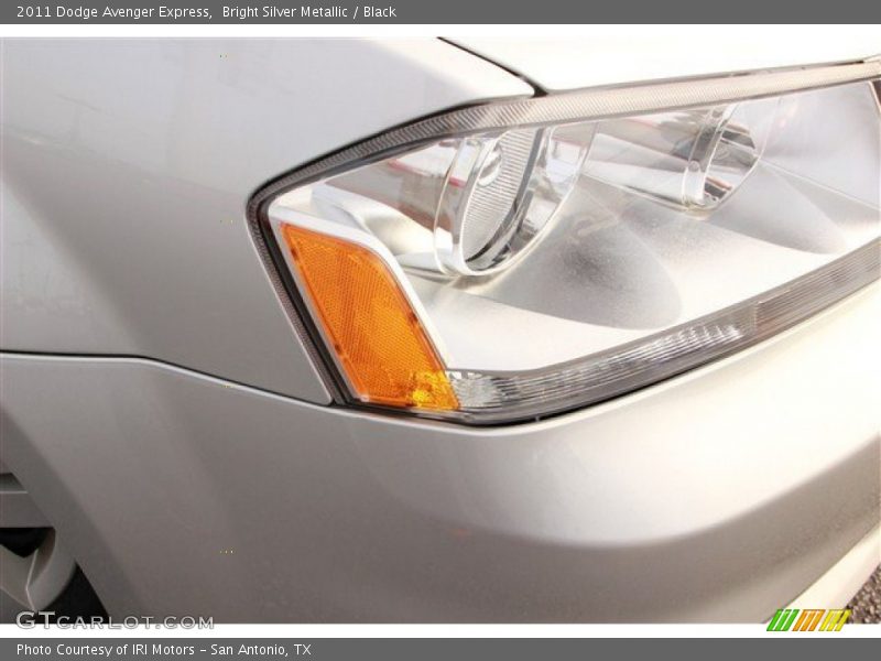 Bright Silver Metallic / Black 2011 Dodge Avenger Express