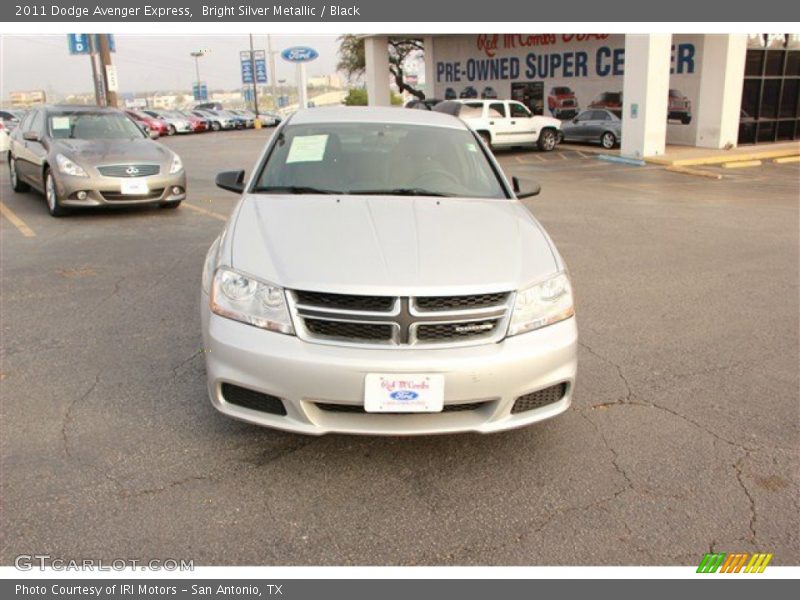 Bright Silver Metallic / Black 2011 Dodge Avenger Express