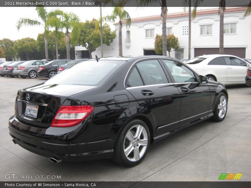 Black / Black 2011 Mercedes-Benz C 300 Sport