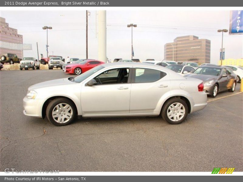 Bright Silver Metallic / Black 2011 Dodge Avenger Express