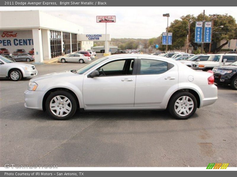 Bright Silver Metallic / Black 2011 Dodge Avenger Express