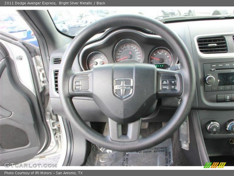 Bright Silver Metallic / Black 2011 Dodge Avenger Express