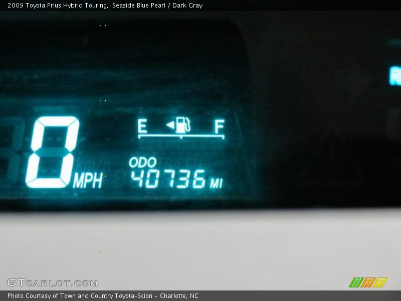 Seaside Blue Pearl / Dark Gray 2009 Toyota Prius Hybrid Touring
