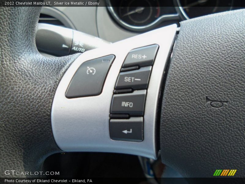 Silver Ice Metallic / Ebony 2012 Chevrolet Malibu LT