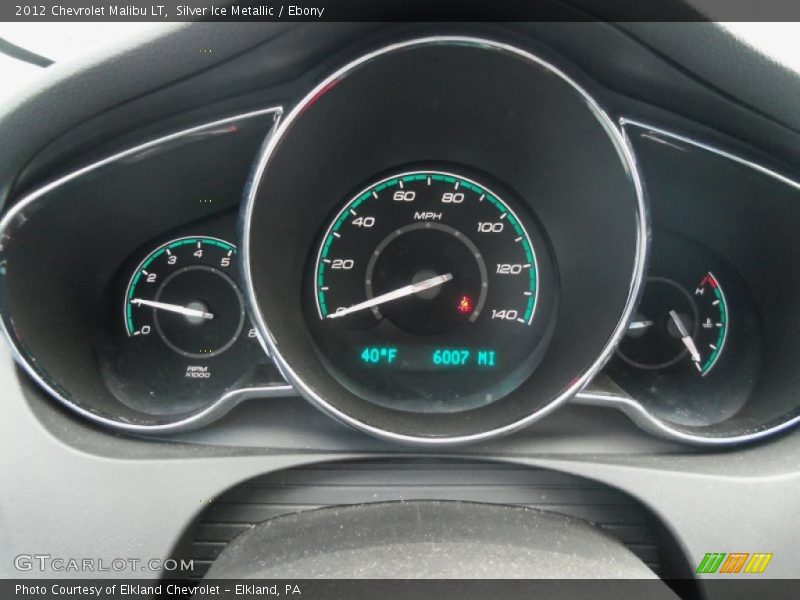 Silver Ice Metallic / Ebony 2012 Chevrolet Malibu LT