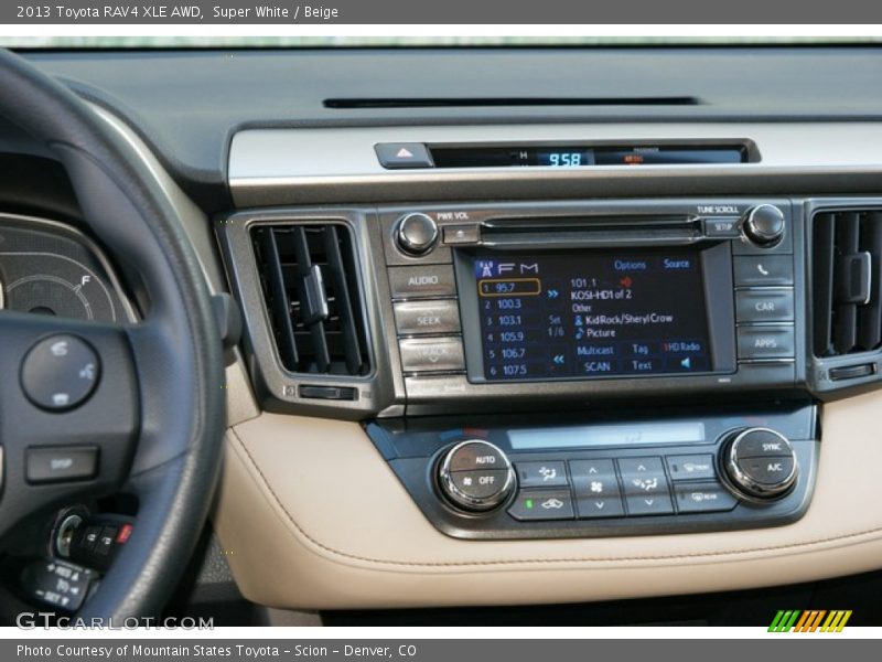 Super White / Beige 2013 Toyota RAV4 XLE AWD