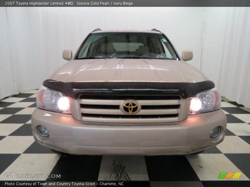 Sonora Gold Pearl / Ivory Beige 2007 Toyota Highlander Limited 4WD