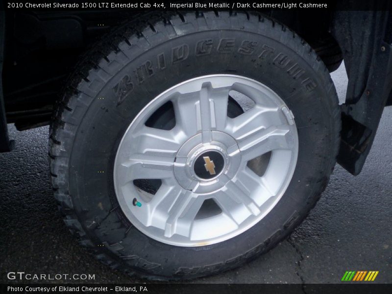 Imperial Blue Metallic / Dark Cashmere/Light Cashmere 2010 Chevrolet Silverado 1500 LTZ Extended Cab 4x4