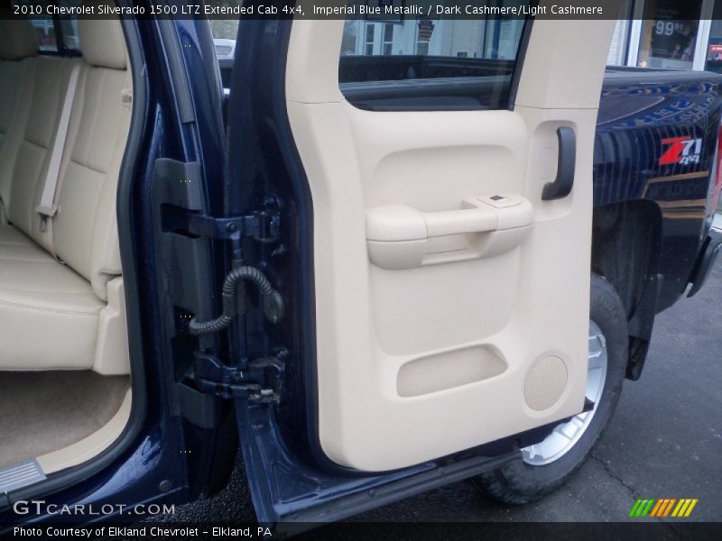Imperial Blue Metallic / Dark Cashmere/Light Cashmere 2010 Chevrolet Silverado 1500 LTZ Extended Cab 4x4