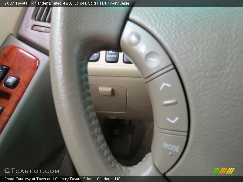 Sonora Gold Pearl / Ivory Beige 2007 Toyota Highlander Limited 4WD