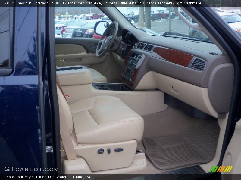 Imperial Blue Metallic / Dark Cashmere/Light Cashmere 2010 Chevrolet Silverado 1500 LTZ Extended Cab 4x4