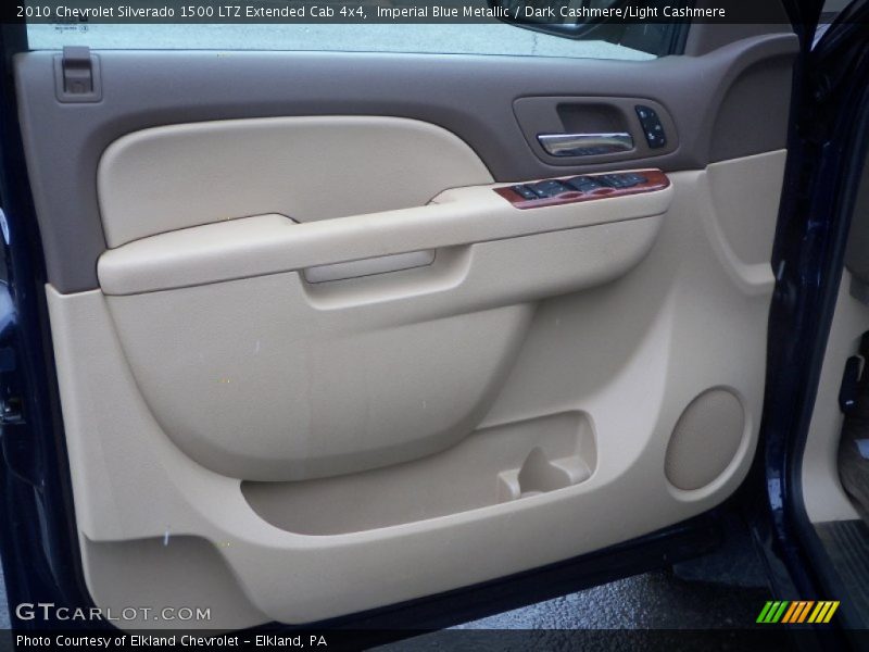 Imperial Blue Metallic / Dark Cashmere/Light Cashmere 2010 Chevrolet Silverado 1500 LTZ Extended Cab 4x4