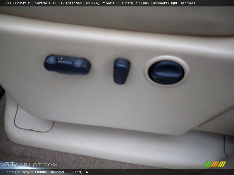 Imperial Blue Metallic / Dark Cashmere/Light Cashmere 2010 Chevrolet Silverado 1500 LTZ Extended Cab 4x4