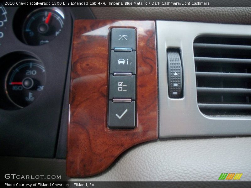 Imperial Blue Metallic / Dark Cashmere/Light Cashmere 2010 Chevrolet Silverado 1500 LTZ Extended Cab 4x4