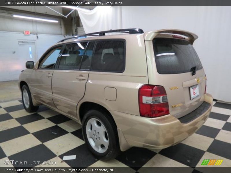 Sonora Gold Pearl / Ivory Beige 2007 Toyota Highlander Limited 4WD
