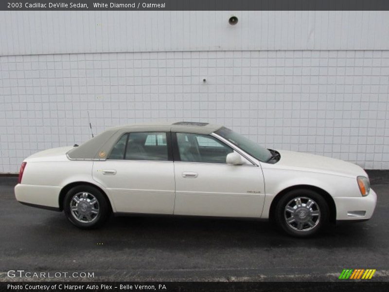 White Diamond / Oatmeal 2003 Cadillac DeVille Sedan