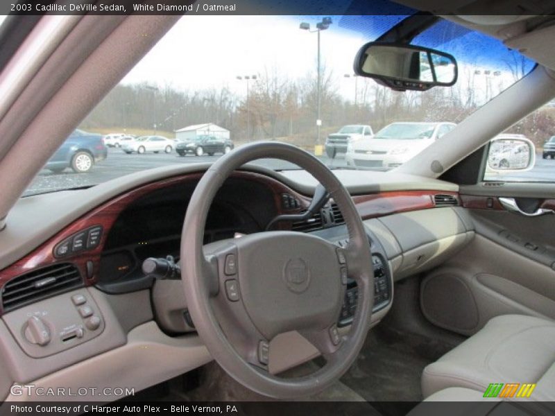 White Diamond / Oatmeal 2003 Cadillac DeVille Sedan