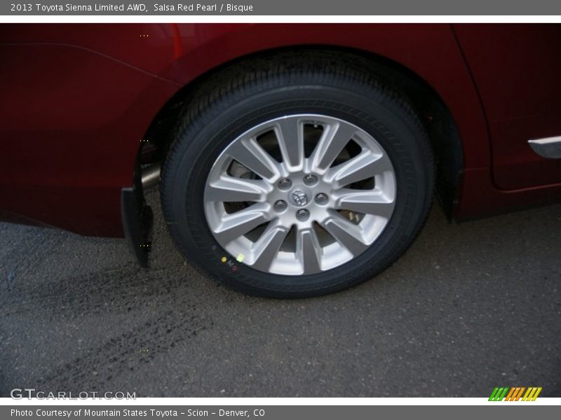 Salsa Red Pearl / Bisque 2013 Toyota Sienna Limited AWD