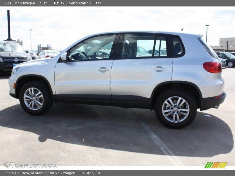 Reflex Silver Metallic / Black 2013 Volkswagen Tiguan S